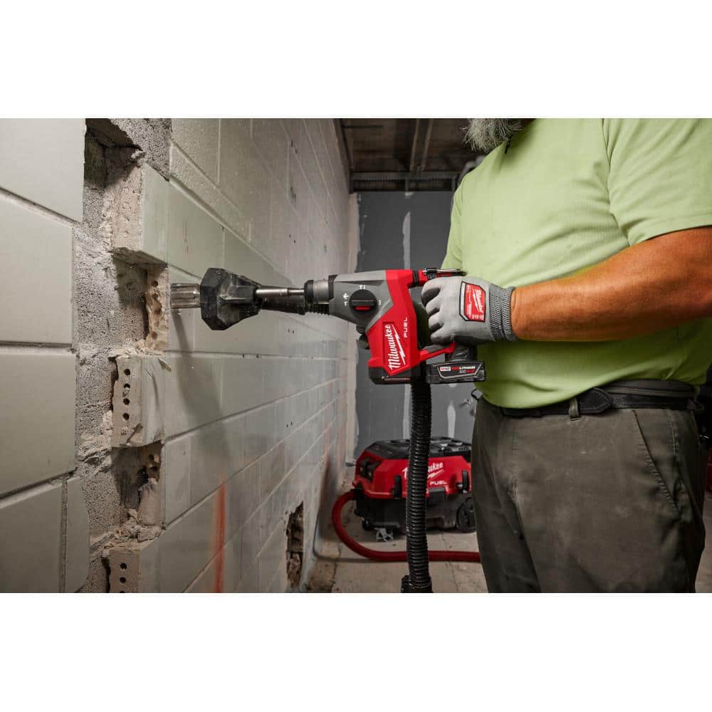 Milwaukee M12 FUEL 12V Lithium-Ion Brushless Cordless 5/8 in. SDS Plus Rotary Hammer Kit with One 4.0Ah Battery and Bag 2508-21XC Milwaukee M12 FUEL 12V Lithium-Ion Brushless Cordless 5/8 in. SDS Plus Rotary Hammer Kit with One 4.0Ah Battery and Bag 2508-21XC