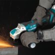 Makita 18V LXT Lithium-Ion Brushless Cordless 4-1/2 in./5 in. Paddle Switch X-LOCK Angle Grinder with AFT, Tool Only XAG26Z