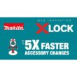 Makita 18V LXT Lithium-Ion Brushless Cordless 4-1/2 in./5 in. Paddle Switch X-LOCK Angle Grinder with AFT, Tool Only XAG26Z