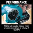 Makita 152 MPH 113 CFM LXT 18V Lithium-Ion Cordless Floor Leaf Blower (Tool-only) XBU06Z
