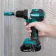 Makita 18V LXT Lithium-Ion Compact Brushless Cordless 1/2 in. Driver-Drill Kit w/ (2) Batteries (2.0Ah), Charger, Bag XFD12R