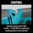 Makita 3 Amp 5 in. Corded Variable Speed Random Orbital Sander with Dust Bag BO5041