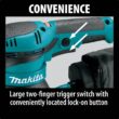 Makita 3 Amp 5 in. Corded Variable Speed Random Orbital Sander with Dust Bag BO5041