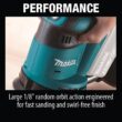 Makita 18V LXT Lithium-Ion Cordless 5 in. Variable Speed Random Orbit Sander (Tool-Only) XOB01Z