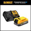 DEWALT 20V MAX POWERSTACK Lithium-Ion Compact Battery Starter Kit with 1.7 Ah Battery and Charger DCBP034C