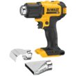 DEWALT 20V MAX Cordless Compact Heat Gun, Flat and Hook Nozzle Attachments with (1) 20V 5.0Ah Battery and Charger DCE530P1