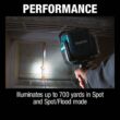 Makita 18V LXT Lithium-Ion Cordless L.E.D. Flashlight / Spotlight (Light Only) DML812