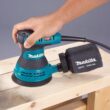 Makita 3 Amp 5 in. Corded Random Orbital Sander with Variable Speed Tool Case BO5031K