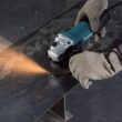 Makita 6 Amp Corded 4 in. Lightweight Angle Grinder with Grinding Wheel, Wheel Guard Side Handle Hard Case GA4030K