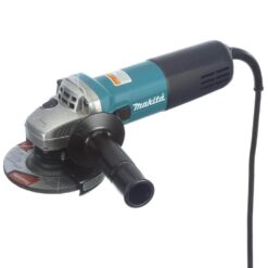 Makita 7.5 Amp Corded 4-1/2 in. Easy Wheel Change Compact Angle Grinder with Grinding Wheel, Wheel Guard and Side Handle 9557NB