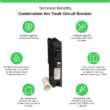 Square D Homeline 15 Amp Single-Pole Combination Arc Fault Circuit Breaker(HOM115CAFIC) HOM115CAFIC