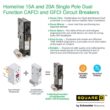 Square D Homeline 20 Amp Single-Pole Dual Function (CAFCI and GFCI) Circuit Breaker HOM120DFC