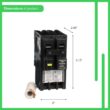 Square D Homeline 20 Amp 2-Pole GFCI Circuit Breaker HOM220GFIC