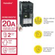 Square D Homeline 20 Amp 2-Pole GFCI Circuit Breaker HOM220GFIC