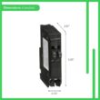 Square D QO 2-20 Amp Single-Pole Tandem Circuit Breaker QO2020C