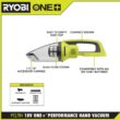 RYOBI ONE+ 18V Cordless Performance Hand Vacuum Kit with 2.0 Ah Battery and Charger PCL704K