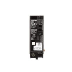Siemens 20 Amp 1-Pole Type QPF2 GFCI Circuit Breaker US2:QF120AP
