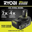 RYOBI ONE+ 18V 4.0 Ah Lithium-Ion HIGH PERFORMANCE EDGE Battery PBP1104