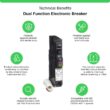 Square D QO 15 Amp Single-Pole Dual Function (CAFCI and GFCI) Circuit Breaker QO115DFC