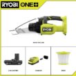 RYOBI ONE+ 18V Cordless Multi-Surface Handheld Vacuum Kit with 2.0 Ah Battery and Charger PCL705K