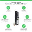 Square D QO 15 Amp Single-Pole Combination Arc Fault Circuit Breaker(QO115CAFIC) QO115CAFIC