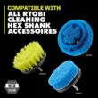 RYOBI USB Lithium Compact Scrubber Kit with 2.0 Ah Battery, USB Charging Cord, and 2 in. Medium Bristle Brush FVG51K