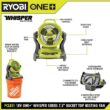 RYOBI ONE+ 18V Cordless 7-1/2 in. Bucket Top Misting Fan Kit with 1.5 Ah Battery and Charger PCL851K