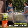RYOBI ONE+ 18V Cordless 7-1/2 in. Bucket Top Misting Fan Kit with 1.5 Ah Battery and Charger PCL851K