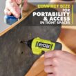 RYOBI USB Lithium Multi-Head Screwdriver Kit w/2Ah Battery, Charging Cable, 10-Piece Bit Set, Case and 3-Interchangeable Heads FVD51K