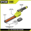 RYOBI USB Lithium Shear Shrubber Kit with 2.0 Ah USB Lithium Battery and Charging Cable FVHT51K