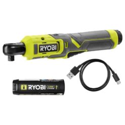 RYOBI USB Lithium 3/8 in. Ratchet Kit with 2.0 Ah Battery and USB Charging Cable FVRC51K