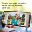 Blink Battery or Wired - Smart Wi-Fi HD Video Doorbell Camera in Black B08SG2MS3V