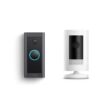 Ring Wired Video Doorbell with Stick Up Cam Battery, White B0C59J1S8X