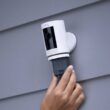Ring Wired Video Doorbell with Stick Up Cam Battery, White B0C59J1S8X