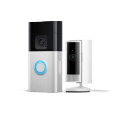 Ring Battery Doorbell Plus Wireless with Plug In Indoor Cam - Advanced Motion Detection and Two-Way Talk, White B0BDPY696T