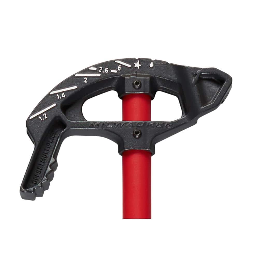 Milwaukee 3/4 in. Iron Conduit Bender and Handle with 100 ft. Polyester Fish Tape with Non-Conductive Tip 48-22-4081-48-22-4165