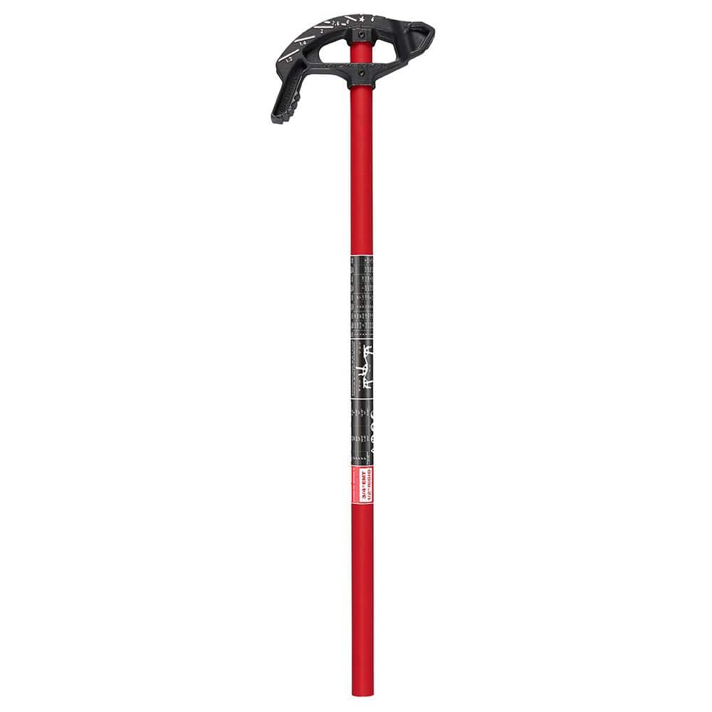 Milwaukee 3/4 in. Iron Conduit Bender and Handle with 100 ft. Polyester Fish Tape with Non-Conductive Tip 48-22-4081-48-22-4165