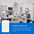 Lutron Caseta Smart Dimmer Switch and Remote Kit for Wall and Ceiling Lights, 150-Watt LED Bulbs (P-PKG1W-WH-R) P-PKG1W-WH-R