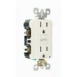 Leviton 15 Amp 125-Volt Duplex Self-Test Slim GFCI Outlet, White (4-Pack) GFNT1-4W M42-GFNT1-04W