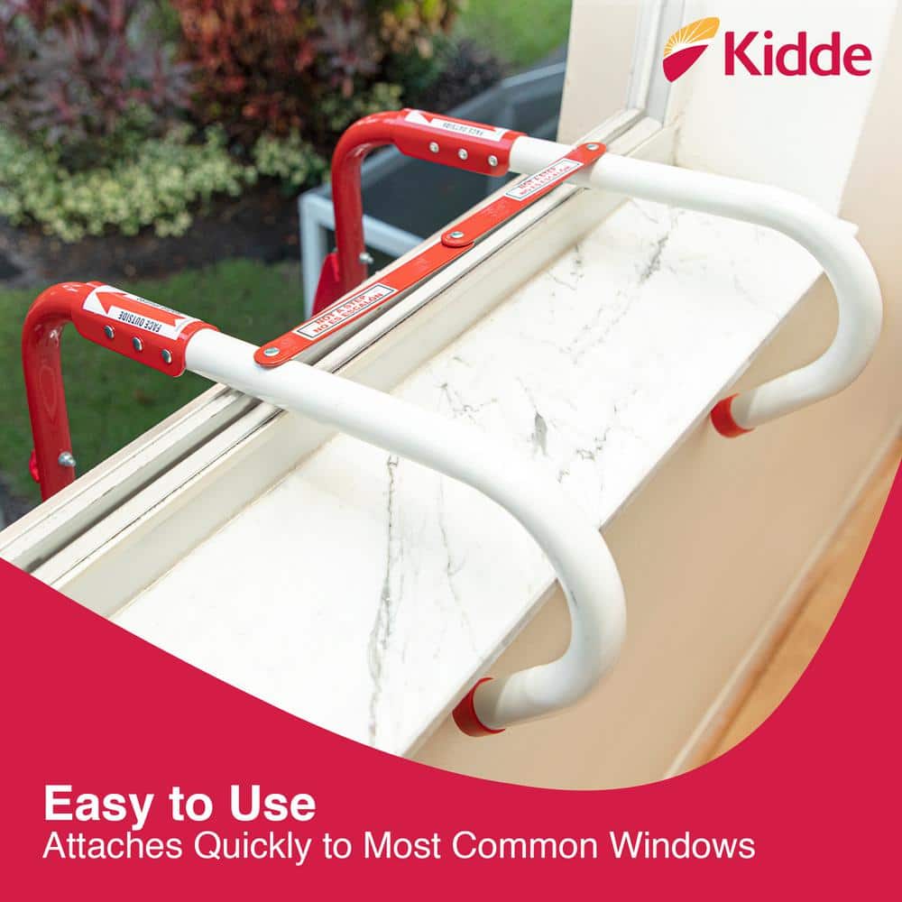 Kidde Fire Escape Ladder, 2-Story, 13 ft. Long, 1,000 lb. Load Capacity 21030942 Kidde Fire Escape Ladder, 2-Story, 13 ft. Long, 1,000 lb. Load Capacity 21030942