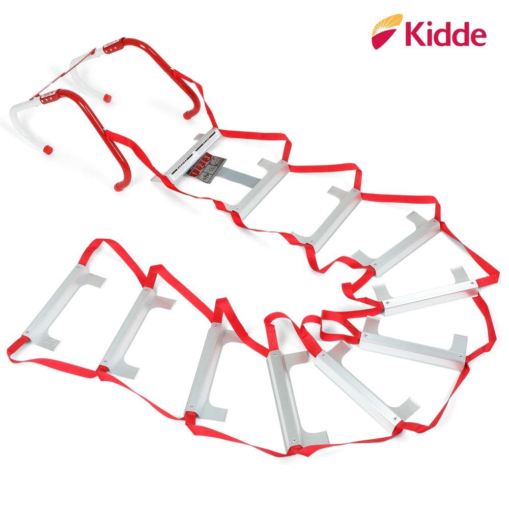 Kidde Fire Escape Ladder, 3-Story, 25 ft. Long, 1,000 lb. Load Capacity 468094 Kidde Fire Escape Ladder, 3-Story, 25 ft. Long, 1,000 lb. Load Capacity 468094