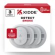 Kidde Battery Powered Smoke Detector with Photoelectric Sensor (3-Pack) 21031448