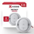 Kidde Hardwired Smoke Detector with 10-Year Battery Backup, Voice Alerts, Interconnectable and LED Warning Lights 21033154