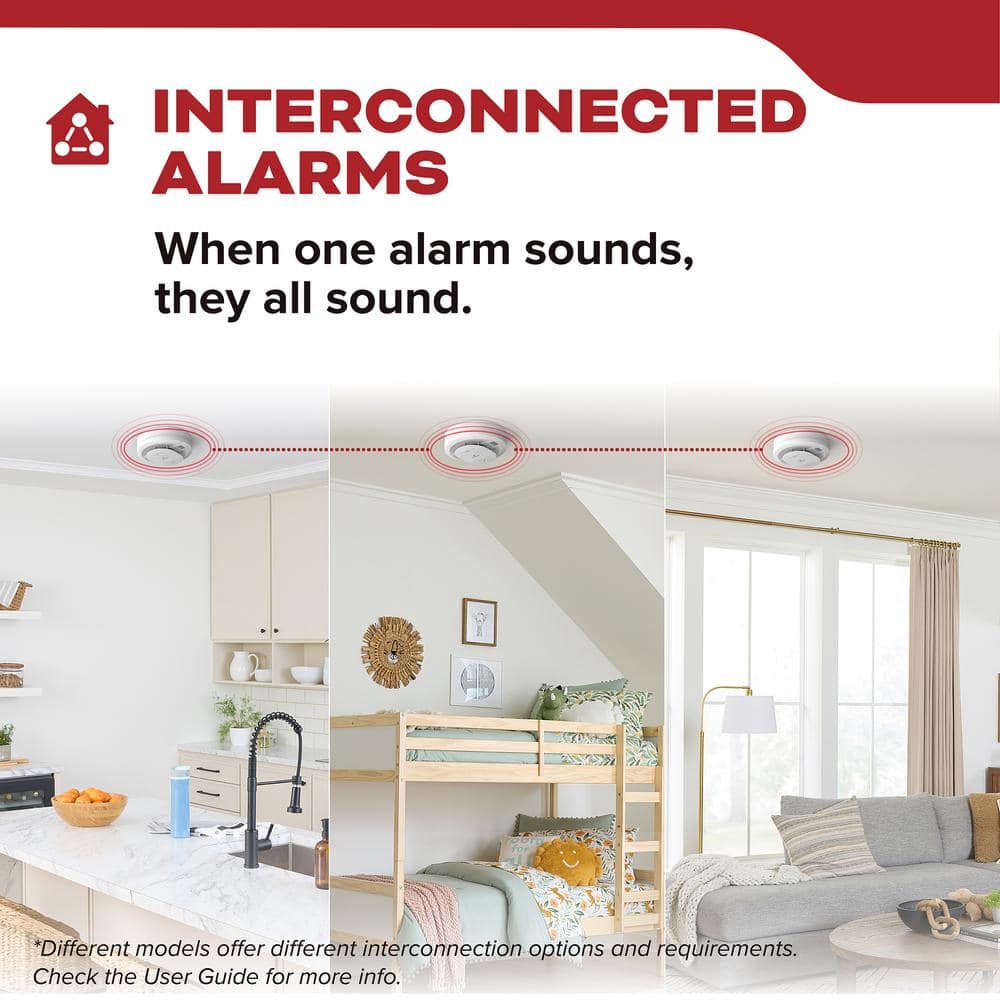Kidde Hardwired Smoke Detector with 10-Year Battery Backup, Voice Alerts, Interconnectable and LED Warning Lights 21033154 Kidde Hardwired Smoke Detector with 10-Year Battery Backup, Voice Alerts, Interconnectable and LED Warning Lights 21033154 21033154