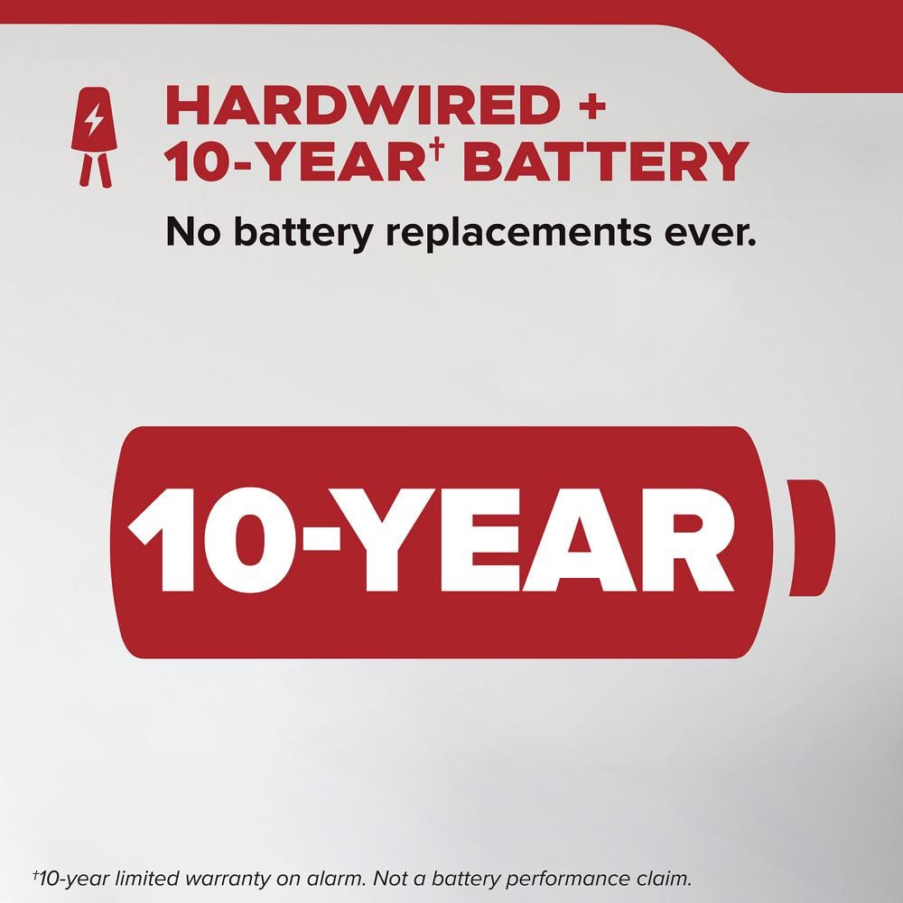 Kidde Hardwired Smoke Detector with 10-Year Battery Backup, Voice Alerts, Interconnectable and LED Warning Lights 21033154 Kidde Hardwired Smoke Detector with 10-Year Battery Backup, Voice Alerts, Interconnectable and LED Warning Lights 21033154 21033154