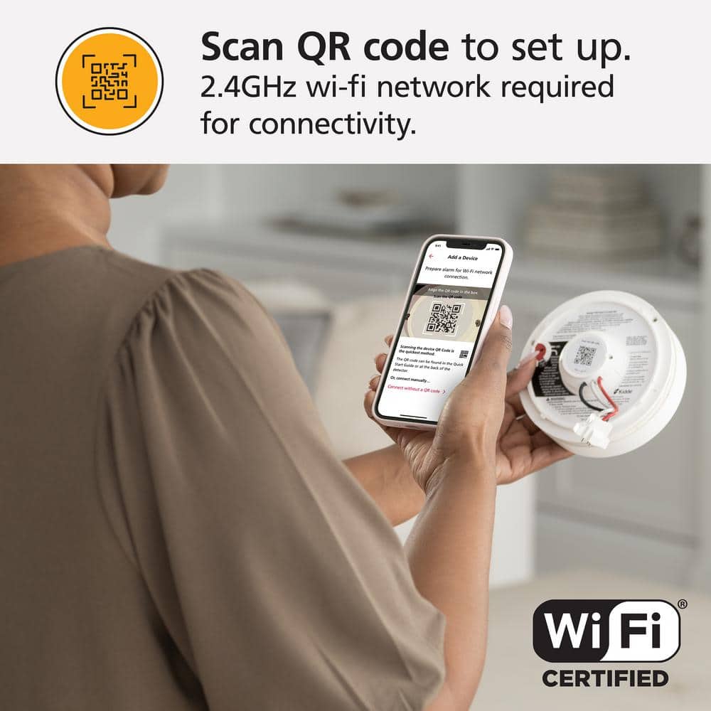 Kidde Smart Hardwired Wi-Fi Enabled Smoke Detector with Photoelectric Sensor and Voice Alerts 21032064 Kidde Smart Hardwired Wi-Fi Enabled Smoke Detector with Photoelectric Sensor and Voice Alerts 21032064 21032064