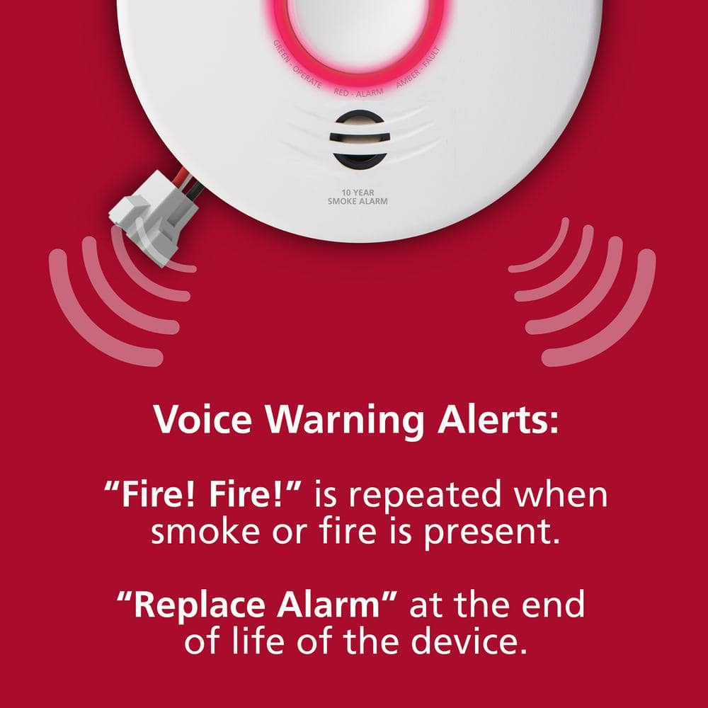 Kidde Smart Hardwired Wi-Fi Enabled Smoke Detector with Photoelectric Sensor and Voice Alerts 21032064 Kidde Smart Hardwired Wi-Fi Enabled Smoke Detector with Photoelectric Sensor and Voice Alerts 21032064 21032064