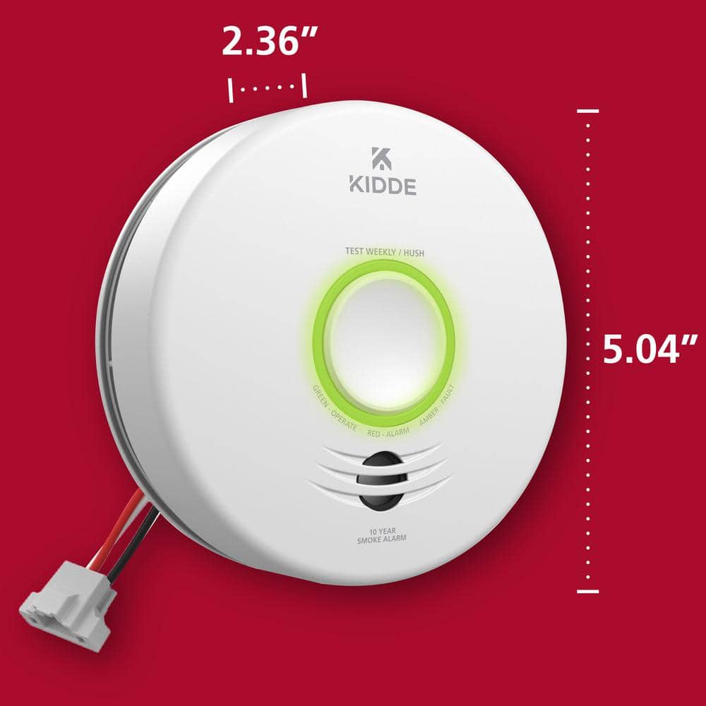Kidde Smart Hardwired Wi-Fi Enabled Smoke Detector with Photoelectric Sensor and Voice Alerts 21032064 Kidde Smart Hardwired Wi-Fi Enabled Smoke Detector with Photoelectric Sensor and Voice Alerts 21032064 21032064
