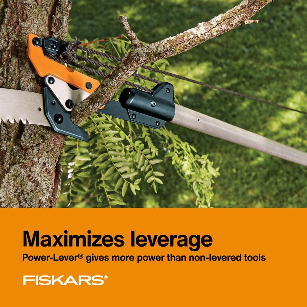 Fiskars 15 in. Steel Blade Tree Pruner and 8.5 in. Pruning Shears (2-Piece) 1076079 Fiskars 15 in. Steel Blade Tree Pruner and 8.5 in. Pruning Shears (2-Piece) 1076079