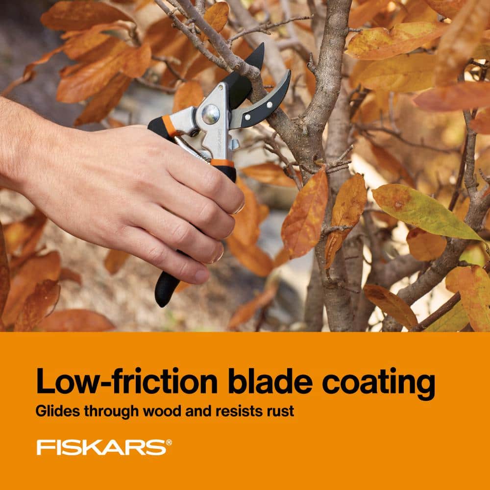 Fiskars 15 in. Steel Blade Tree Pruner and 8.5 in. Pruning Shears (2-Piece) 1076079 Fiskars 15 in. Steel Blade Tree Pruner and 8.5 in. Pruning Shears (2-Piece) 1076079